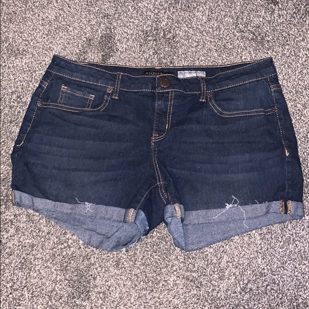 Dark Blue Midi Shorts